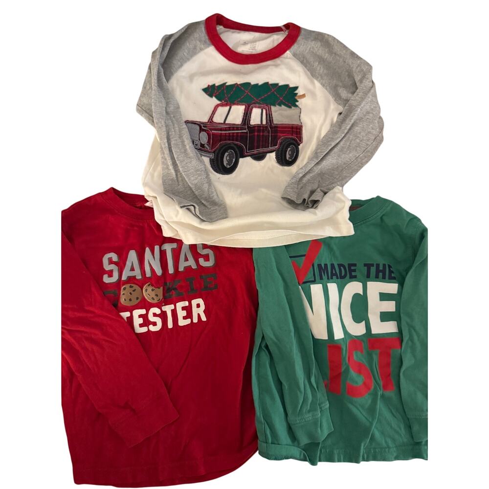 Carter’s Gap Gymboree Christmas shirt bundle size 3